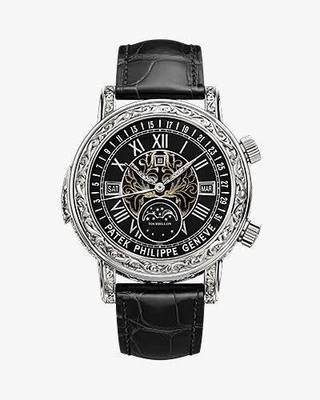 百達翡麗黑色腕表 經(jīng)典與奢華的完美結合